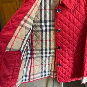 Burberry Brit Red Quilted Jacket